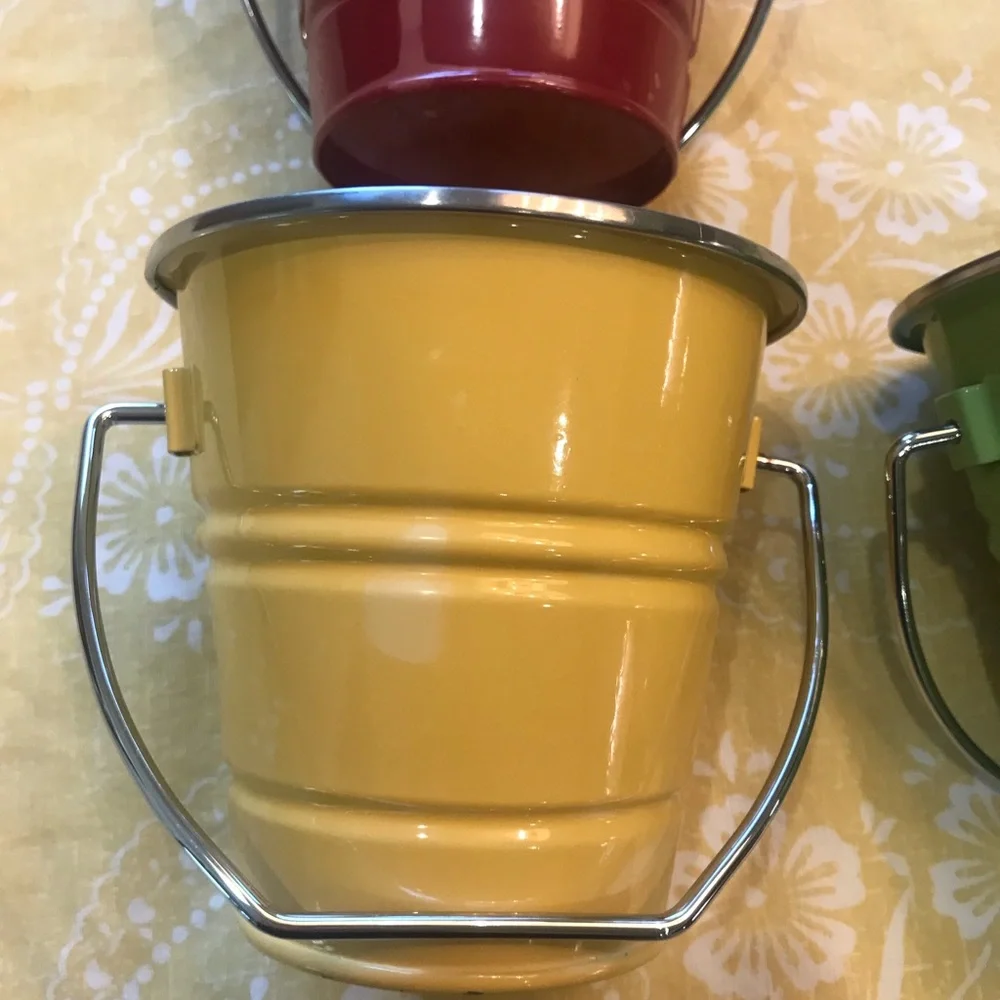 Pottery Barn Enamel Pails